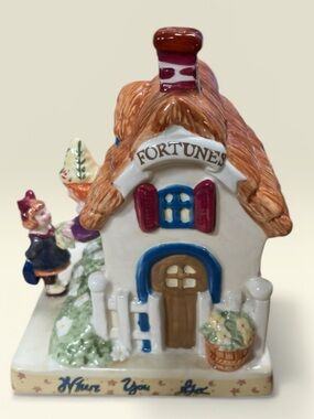 Mary Engelbreit Fortune Teller Coin Bank No Matter Where You Go There You Are